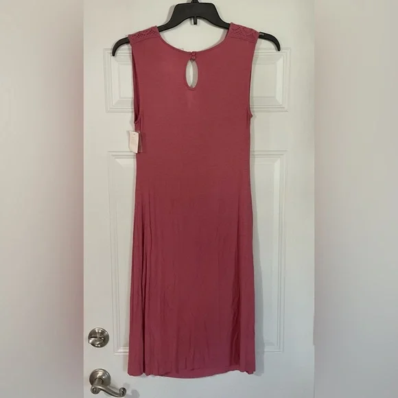 Liz Lange Maternity for Target Pink Midi Dress Spring Summer Preppy Staple Small - Picture 5 of 6